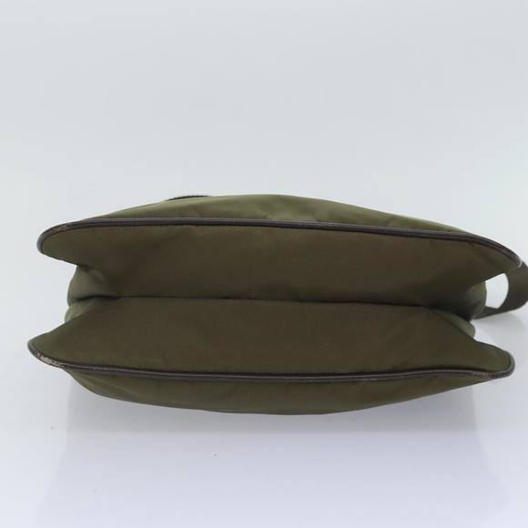 PRADA Shoulder Bag Nylon Khaki Silver Auth yk15095 - Picture 5 of 16